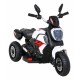 Motocicleta electrica Fast Tourist, roti din plastic, scaun tapitat, 83x35x63 cm, putere 18W - Alb