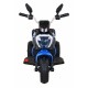 Motocicleta electrica Fast Tourist, roti din plastic, scaun tapitat, 83x35x63 cm, putere 18W - Albastru