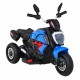 Motocicleta electrica Fast Tourist, roti din plastic, scaun tapitat, 83x35x63 cm, putere 18W - Albastru