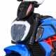 Motocicleta electrica Fast Tourist, roti din plastic, scaun tapitat, 83x35x63 cm, putere 18W - Albastru