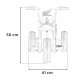 Motocicleta electrica Honda CRF 450R, roti din plastic, 70x41x50 cm, putere 30W - Rosu