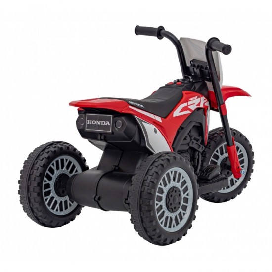 Motocicleta electrica Honda CRF 450R, roti din plastic, 70x41x50 cm, putere 30W - Rosu