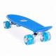 Penny board pentru copii cu lumini LED - Albastru