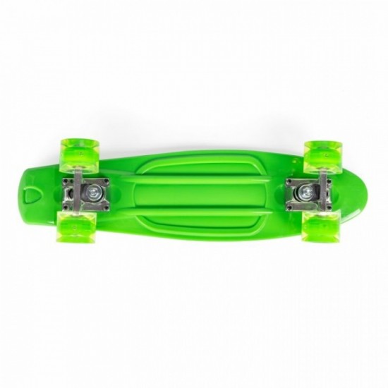 Penny board pentru copii cu lumini LED - Verde