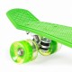 Penny board pentru copii cu lumini LED - Verde