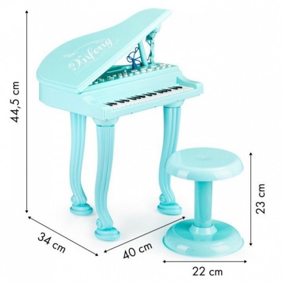 Pian cu microfon Ecotoys HC490481 - Turcoaz