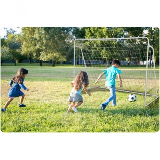 Poarta mare pentru fotbal cu covoras numerotat, 245 x 80 x 155 cm,  Neo-Sport 1455