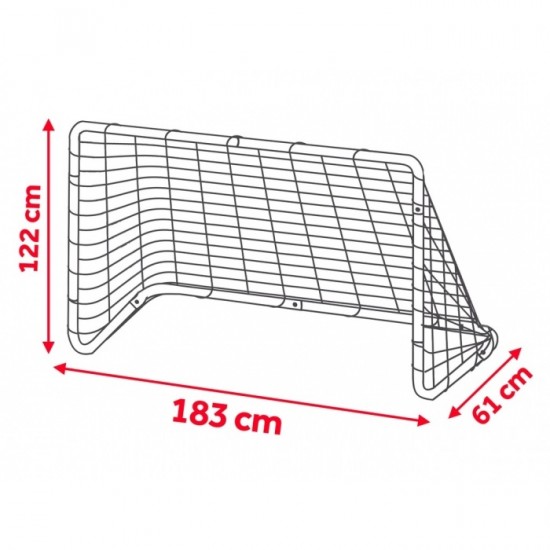 Poarta pentru fotbal 183 x 122 x 61 cm Neo-Sport 1450