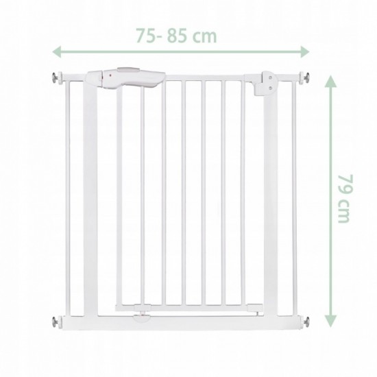 Poarta siguranta 75-85 cm Nukido 718001 - Alb