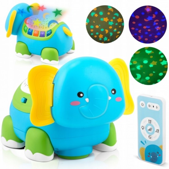 Proiector sub forma de elefant cu telecomanda Ricokids RK-755