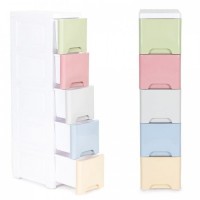 Raft cu 5 compartimente pentru depozitarea diverselor obiecte ModernHome - Multicolor