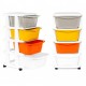 Raft pe roti cu 4 compartimente pentru depozitarea jucariilor ModernHome - Multicolor Raft pe roti cu 4 compartimente pentru depozitarea jucariilor ModernHome - Multicolor