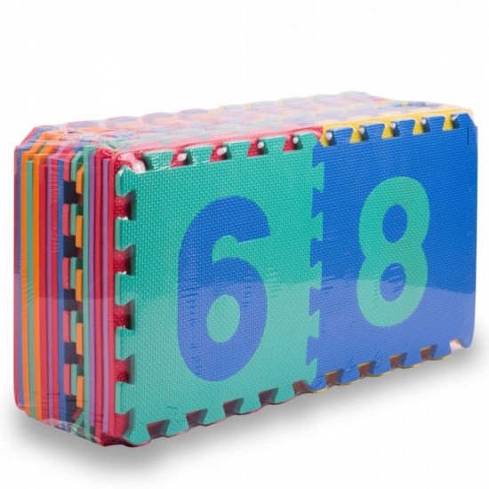 Covoras de joaca 120 x 270 cm cu litere si cifre Ricokids 7487 - Multicolora