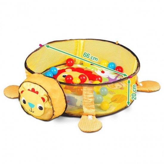 Salteluta de joaca cu bile Ecotoys Leu Salteluta de joaca cu bile Ecotoys Leu