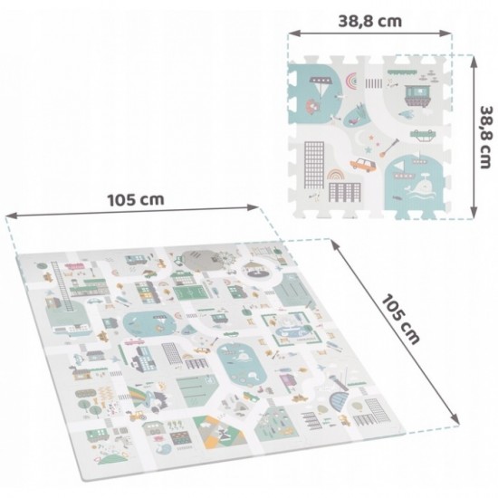 Salteluta de joaca interactiva 105 x 105 cm Nukido Town 738000