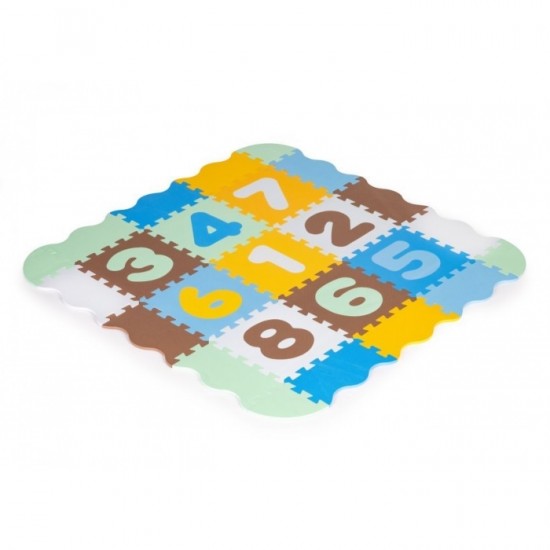 Salteluta de joaca tip puzzle cu pereti, 25 elemente, Ecotoys 3255 - Multicolor