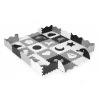 Salteluta de joaca tip puzzle cu pereti, 36 elemente, Ecotoys ECOEVA012