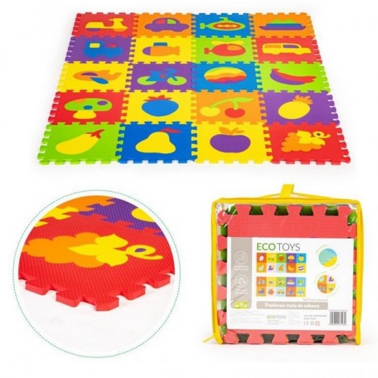 Covoras educational puzzle cu 20 de piese