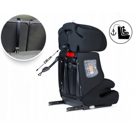 Scaun auto 9-36 Kg cu Isofix Ricokids Zebo - Graphite Scaun auto 9-36 Kg cu Isofix Ricokids Zebo - Graphite