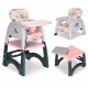 Scaun de masa 2 in 1 pentru copii Ecotoys HA-033 - Roz