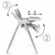 Scaun de masa multifunctional Kidwell Beno Gray