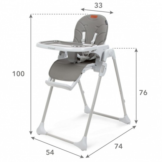 Scaun de masa multifunctional Kidwell Beno Gray