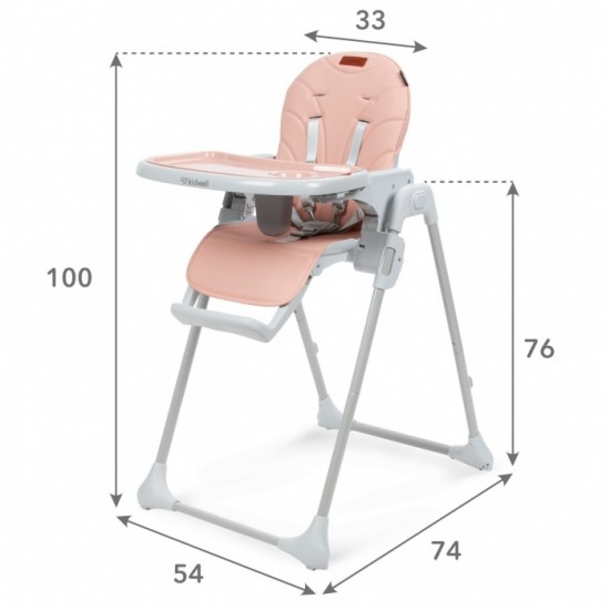 Scaun de masa multifunctional Kidwell Beno Pink