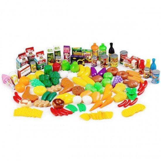 Set alimente fructe si legume Ecotoys 120 piese