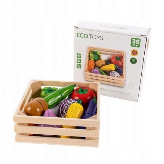 Set de legume cu magnet Ecotoys