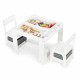 Set de masa cu doua scaune pentru copii Ecotoys FH-KR200010