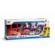 Set de remorcare de 6 masinute Ecotoys HC484968 - Pompieri