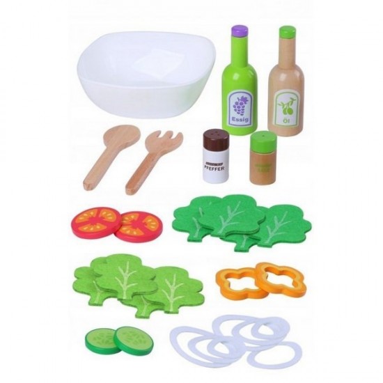 Set legume pentru salata cu bol Ecotoys