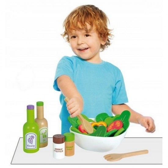 Set legume pentru salata cu bol Ecotoys