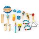 Set muzical din lemn cu 16 instrumente Ecotoys