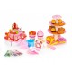 Set tort aniversar cu accesorii, 125 de elemente, Ecotoys HC441048