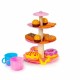 Set tort aniversar cu accesorii, 125 de elemente, Ecotoys HC441048