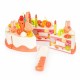 Set tort aniversar cu accesorii, 82 de elemente, Ecotoys HC417716