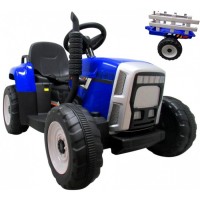 Tractor electric cu baterie si muzica C1 R-Sport - Albastru