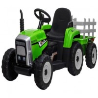 Tractor electric cu baterie si muzica C1 R-Sport - Verde