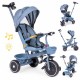 Tricicleta 2 in 1 pentru copii, scaun rotativ 360°, roti din spuma EVA, Ecotoys WQL-066-18 - Albastru Tricicleta 2 in 1 pentru copii, scaun rotativ 360°, roti din spuma EVA, Ecotoys WQL-066-18 - Albastru