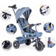 Tricicleta 2 in 1 pentru copii, scaun rotativ 360°, roti din spuma EVA, Ecotoys WQL-066-18 - Albastru Tricicleta 2 in 1 pentru copii, scaun rotativ 360°, roti din spuma EVA, Ecotoys WQL-066-18 - Albastru