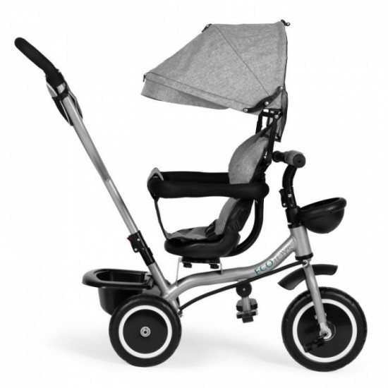 Tricicleta 2 in 1 pentru copii, scaun rotativ 360°, roti din spuma EVA, Ecotoys WQL-066-52 - Gri Tricicleta 2 in 1 pentru copii, scaun rotativ 360°, roti din spuma EVA, Ecotoys WQL-066-52 - Gri