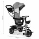 Tricicleta 2 in 1 pentru copii, scaun rotativ 360°, roti din spuma EVA, Ecotoys WQL-066-52 - Gri Tricicleta 2 in 1 pentru copii, scaun rotativ 360°, roti din spuma EVA, Ecotoys WQL-066-52 - Gri