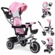 Tricicleta 2 in 1 pentru copii, scaun rotativ 360°, roti din spuma EVA, Ecotoys WQL-066-52 - Roz Tricicleta 2 in 1 pentru copii, scaun rotativ 360°, roti din spuma EVA, Ecotoys WQL-066-52 - Roz