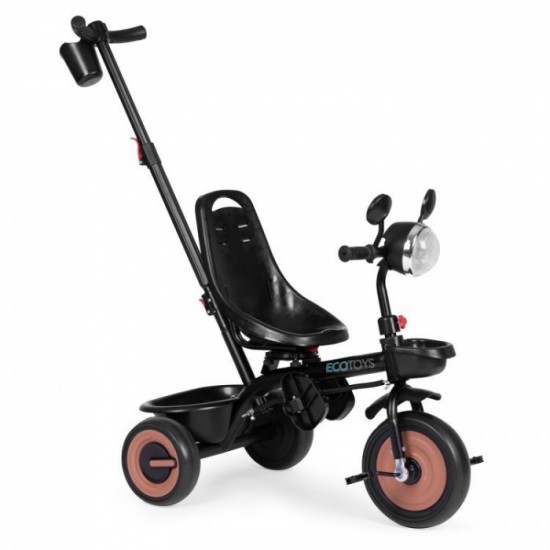 Tricicleta 3 in 1 pentru copii, scaun rotativ 360°, roti din spuma EVA, Ecotoys WQL-066-51 - Bej Tricicleta 3 in 1 pentru copii, scaun rotativ 360°, roti din spuma EVA, Ecotoys WQL-066-51 - Bej
