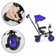 Tricicleta 3 in 1 pentru copii, scaun rotativ 360°, roti din spuma EVA, Ecotoys WQL-066-51 - Albastru Tricicleta 3 in 1 pentru copii, scaun rotativ 360°, roti din spuma EVA, Ecotoys WQL-066-51 - Albastru