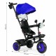 Tricicleta 3 in 1 pentru copii, scaun rotativ 360°, roti din spuma EVA, Ecotoys WQL-066-51 - Albastru Tricicleta 3 in 1 pentru copii, scaun rotativ 360°, roti din spuma EVA, Ecotoys WQL-066-51 - Albastru