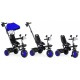 Tricicleta 3 in 1 pentru copii, scaun rotativ 360°, roti din spuma EVA, Ecotoys WQL-066-51 - Albastru Tricicleta 3 in 1 pentru copii, scaun rotativ 360°, roti din spuma EVA, Ecotoys WQL-066-51 - Albastru
