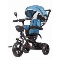 Tricicleta copii cu sezut rotativ Ecotoys JM-066-9 - Albastru/Verde
