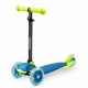 Trotineta cu roti cu LED Ricokids Loco 765105 - Albastru cu verde